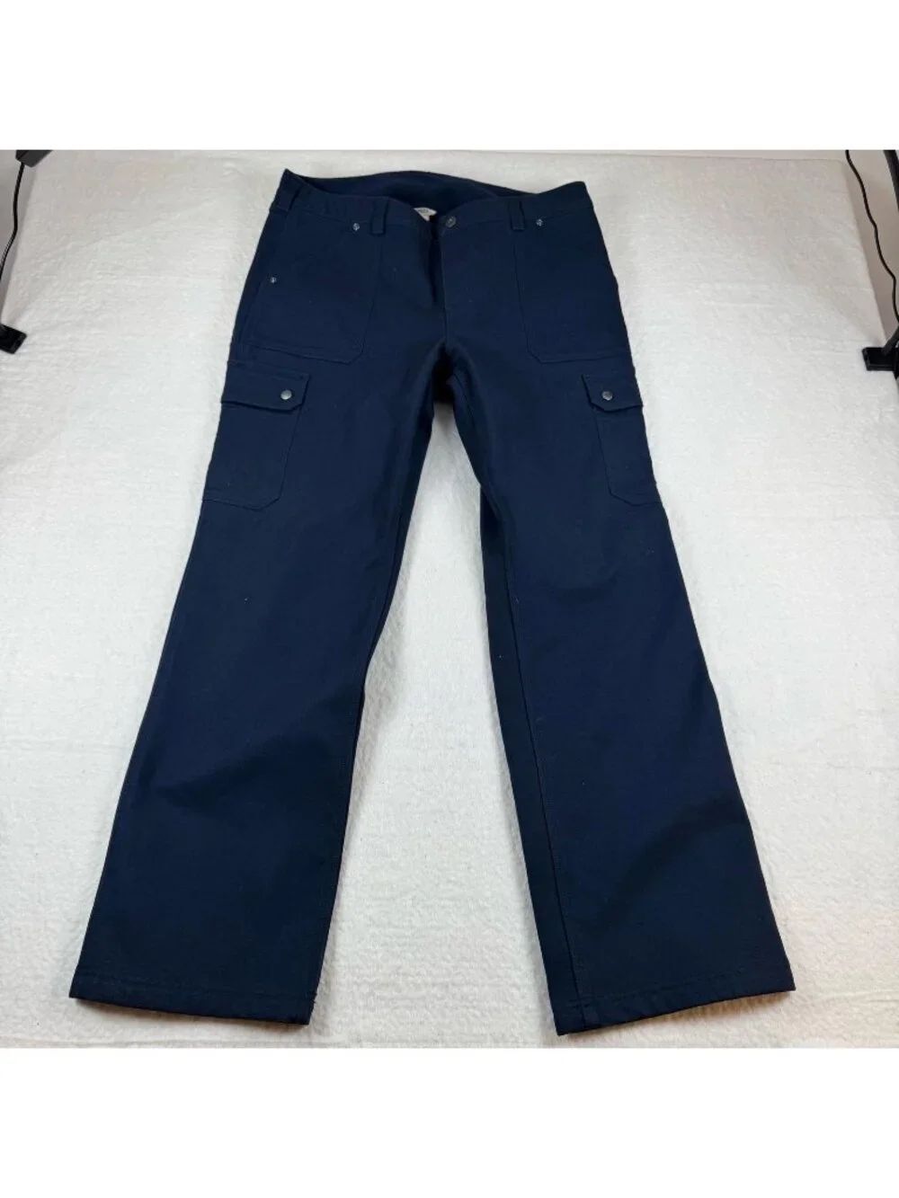 Duluth Trading Co Pants Womens Size 14x31 Blue Fleece Lined Cargo Workwear